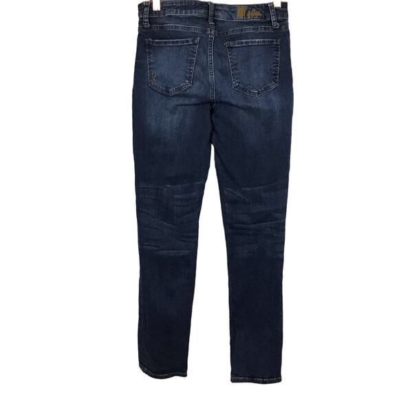 Kut from the Kloth Mid Rise Straight Slim Leg Classic Blue Rinse Jeans sz 4 x 30 - Picture 5 of 11